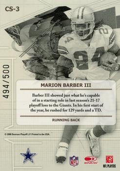 2008 Leaf Certified Materials - Certified Skills Mirror #CS-3 Marion Barber Back