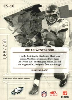 2008 Leaf Certified Materials - Certified Skills Red #CS-10 Brian Westbrook Back