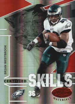 2008 Leaf Certified Materials - Certified Skills Red #CS-10 Brian Westbrook Front