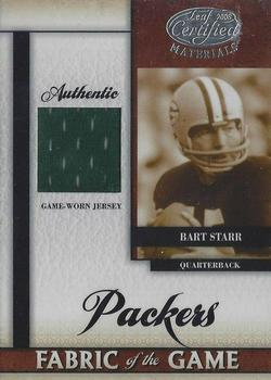 2008 Leaf Certified Materials - Fabric of the Game #FOG-4 Bart Starr Front