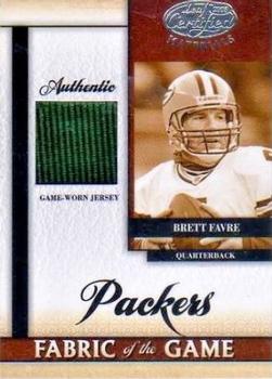 2008 Leaf Certified Materials - Fabric of the Game #FOG-9 Brett Favre Front