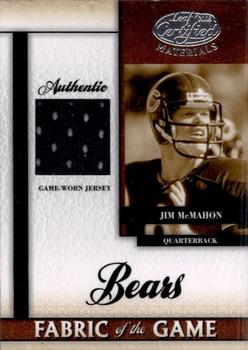 2008 Leaf Certified Materials - Fabric of the Game #FOG-39 Jim McMahon Front