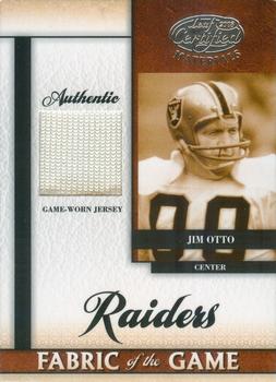 2008 Leaf Certified Materials - Fabric of the Game #FOG-40 Jim Otto Front