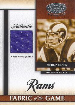 2008 Leaf Certified Materials - Fabric of the Game #FOG-53 Merlin Olsen Front