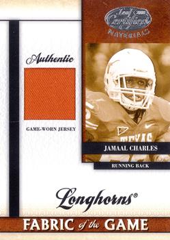 2008 Leaf Certified Materials - Fabric of the Game College #FOGC-11 Jamaal Charles Front