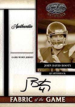 2008 Leaf Certified Materials - Fabric of the Game College Autographs #FOGC-16 John David Booty Front