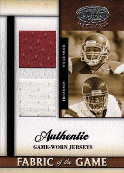 2008 Leaf Certified Materials - Fabric of the Game College Combos #FOGCCB-9 Steve Smith / Fred Davis Front