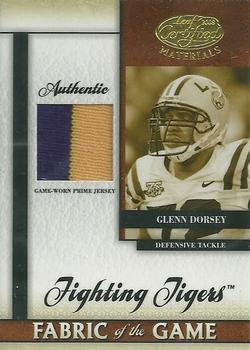 2008 Leaf Certified Materials - Fabric of the Game College Prime #FOGC-24 Glenn Dorsey Front