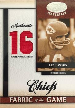 2008 Leaf Certified Materials - Fabric of the Game Jersey Number #FOG-48 Len Dawson Front