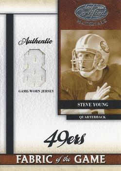 2008 Leaf Certified Materials - Fabric of the Game Jersey Number #FOG-66 Steve Young Front