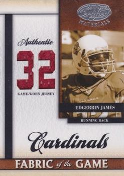 2008 Leaf Certified Materials - Fabric of the Game Jersey Number #FOG-80 Edgerrin James Front