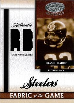 2008 Leaf Certified Materials - Fabric of the Game Position #FOG-26 Franco Harris Front
