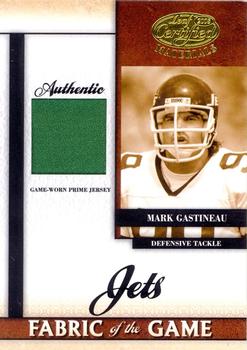 2008 Leaf Certified Materials - Fabric of the Game Prime #FOG-52 Mark Gastineau Front