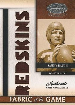 2008 Leaf Certified Materials - Fabric of the Game Team Die Cut #FOG-63 Sammy Baugh Front