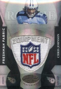 2008 Leaf Certified Materials - Mirror Black Materials #213 Chris Johnson Front