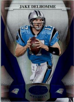 2008 Leaf Certified Materials - Mirror Blue #19 Jake Delhomme Front
