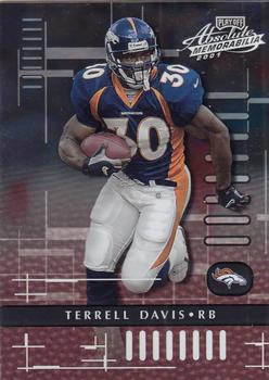 2001 Playoff Absolute Memorabilia #31 Terrell Davis Front
