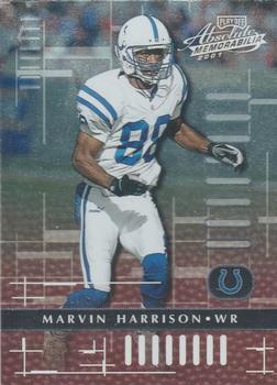 2001 Playoff Absolute Memorabilia #38 Marvin Harrison Front