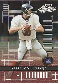 2001 Playoff Absolute Memorabilia #59 Kerry Collins Front