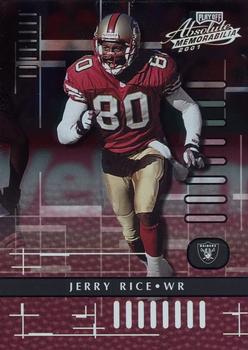 2001 Playoff Absolute Memorabilia #80 Jerry Rice Front