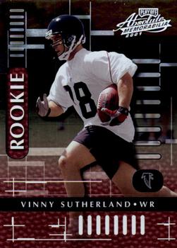 2001 Playoff Absolute Memorabilia #110 Vinny Sutherland Front