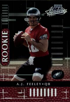2001 Playoff Absolute Memorabilia #125 A.J. Feeley Front