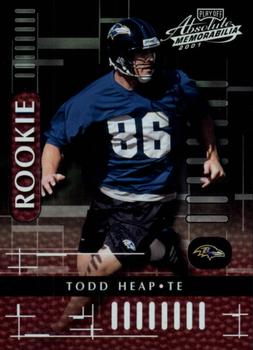2001 Playoff Absolute Memorabilia #129 Todd Heap Front
