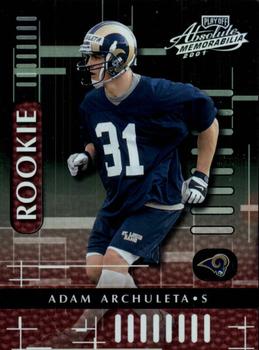 2001 Playoff Absolute Memorabilia #145 Adam Archuleta Front