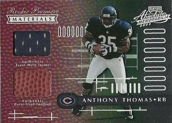 2001 Playoff Absolute Memorabilia #159 Anthony Thomas Front