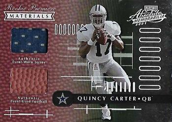 2001 Playoff Absolute Memorabilia #185 Quincy Carter Front