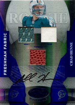 2008 Leaf Certified Materials - Mirror Blue Signatures #222 Chad Henne Front
