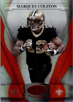 2008 Leaf Certified Materials - Mirror Red #89 Marques Colston Front