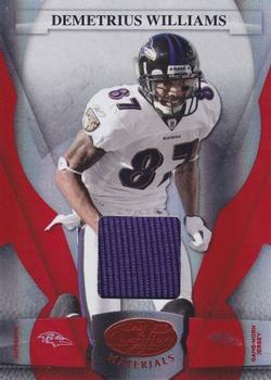 2008 Leaf Certified Materials - Mirror Red Materials #12 Demetrius Williams Front