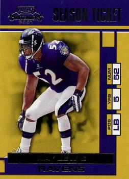 2001 Playoff Contenders #8 Ray Lewis Front