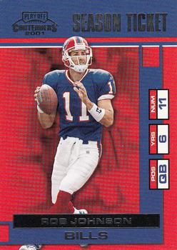 2001 Playoff Contenders #9 Rob Johnson Front