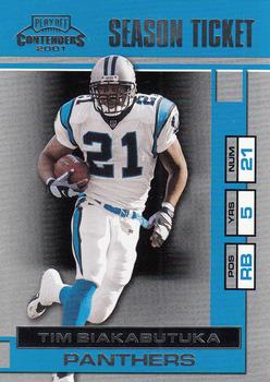 2001 Playoff Contenders #11 Tim Biakabutuka Front