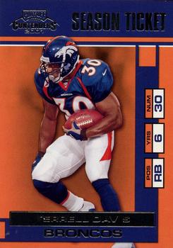 2001 Playoff Contenders #23 Terrell Davis Front