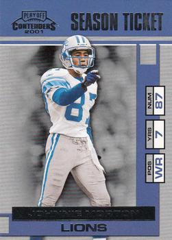 2001 Playoff Contenders #30 Johnnie Morton Front