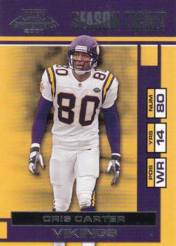 2001 Playoff Contenders #52 Cris Carter Front