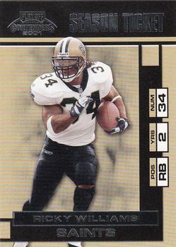 2001 Playoff Contenders #57 Ricky Williams Front