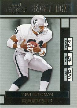 2001 Playoff Contenders #69 Tim Brown Front