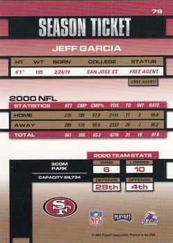 2001 Playoff Contenders #79 Jeff Garcia Back