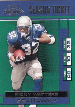 2001 Playoff Contenders #83 Ricky Watters Front