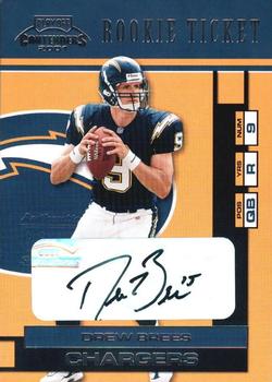 2001 Playoff Contenders #124 Drew Brees Front