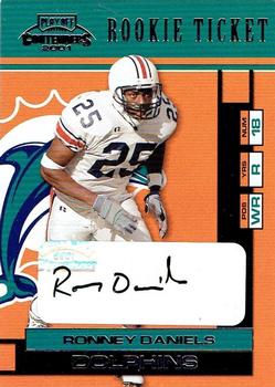2001 Playoff Contenders #172 Ronney Daniels Front