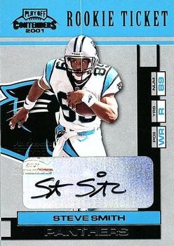 2001 Playoff Contenders #190 Steve Smith Front