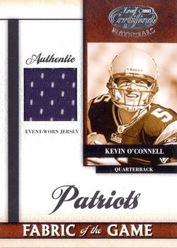 2008 Leaf Certified Materials - Rookie Fabric of the Game #RFOG-15 Kevin O'Connell Front