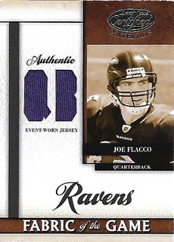 2008 Leaf Certified Materials - Rookie Fabric of the Game Position #RFOG-10 Joe Flacco Front