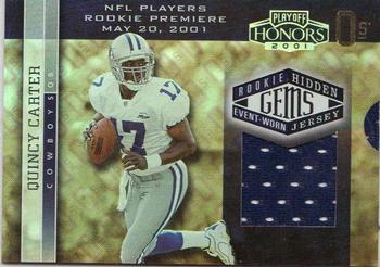 2001 Playoff Honors #204 Quincy Carter Front