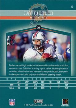 2001 Playoff Honors #6 Jay Fiedler Back